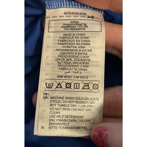 Adidas Originals Women's Wide Leg Semi-Sheer Ombre Palazzo Track Pants - Size M - Picture 5 of 6